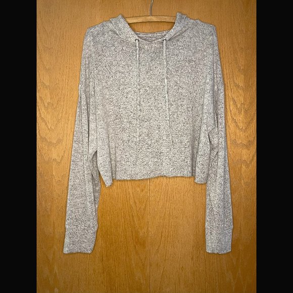 So Lounge Life Cropped Cozy Pullover Hoodie Size L - Picture 1 of 5